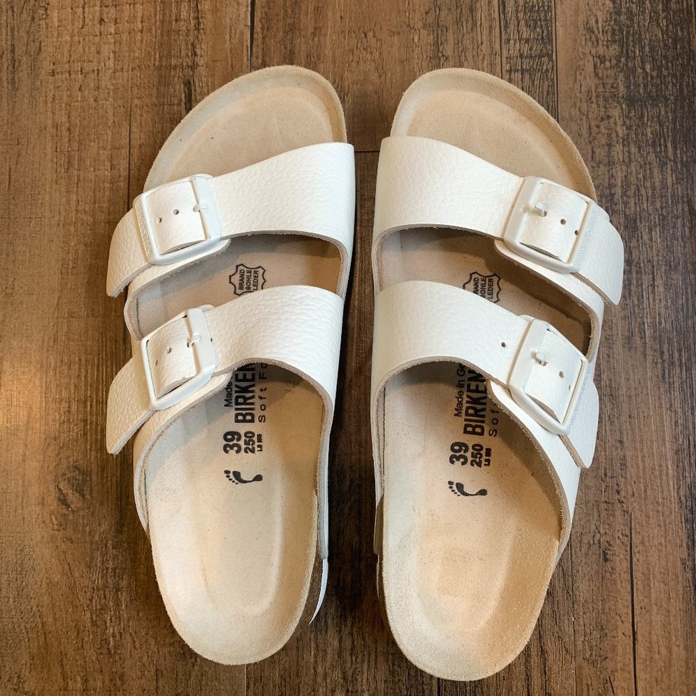 White Arizona Birkenstocks (39)